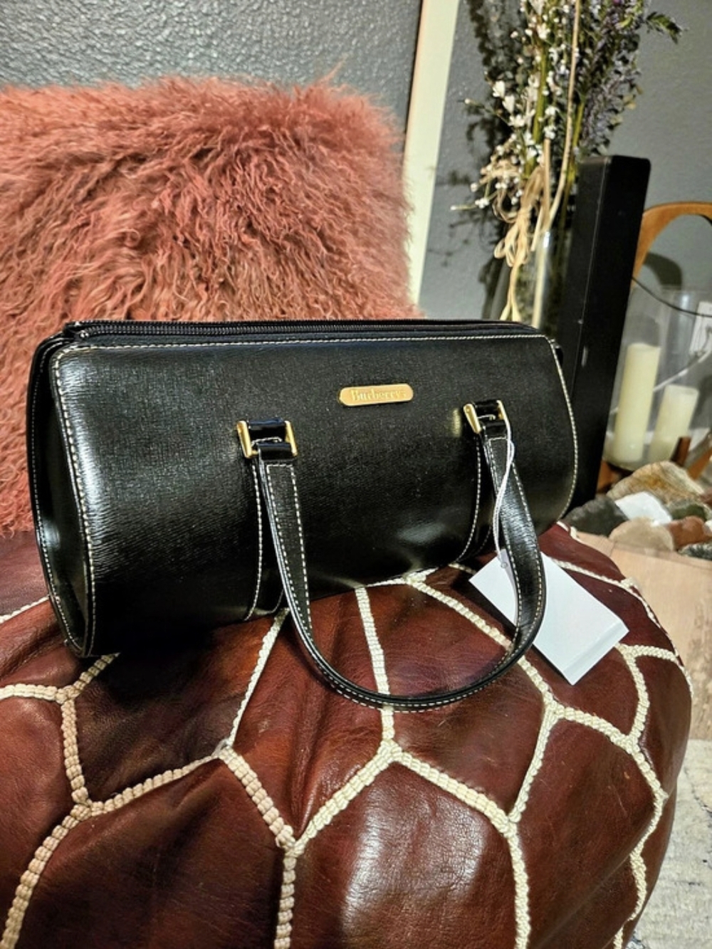 Burberrys Vintage Boston Bag New Condition NWOT RARE